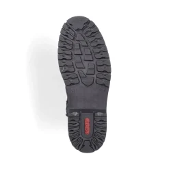 Best Rieker Sznurowane Buty Meskie W Kolorze Glebokiej Czerni