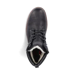 Best Rieker Sznurowane Buty Meskie W Kolorze Glebokiej Czerni