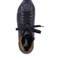 Clearance Rieker Trampki Damskie Niskie W Kolorze Granatowo-Brazowym