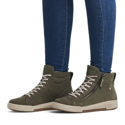 New Rieker Wysokie Tenisowki Damskie W Kolorze Khaki W Kolorze Zielonym