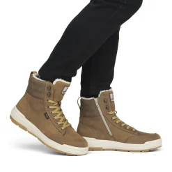 Outlet Rieker Wysokie Tenisowki Meskie W Kolorze Camelowo-Brazowym